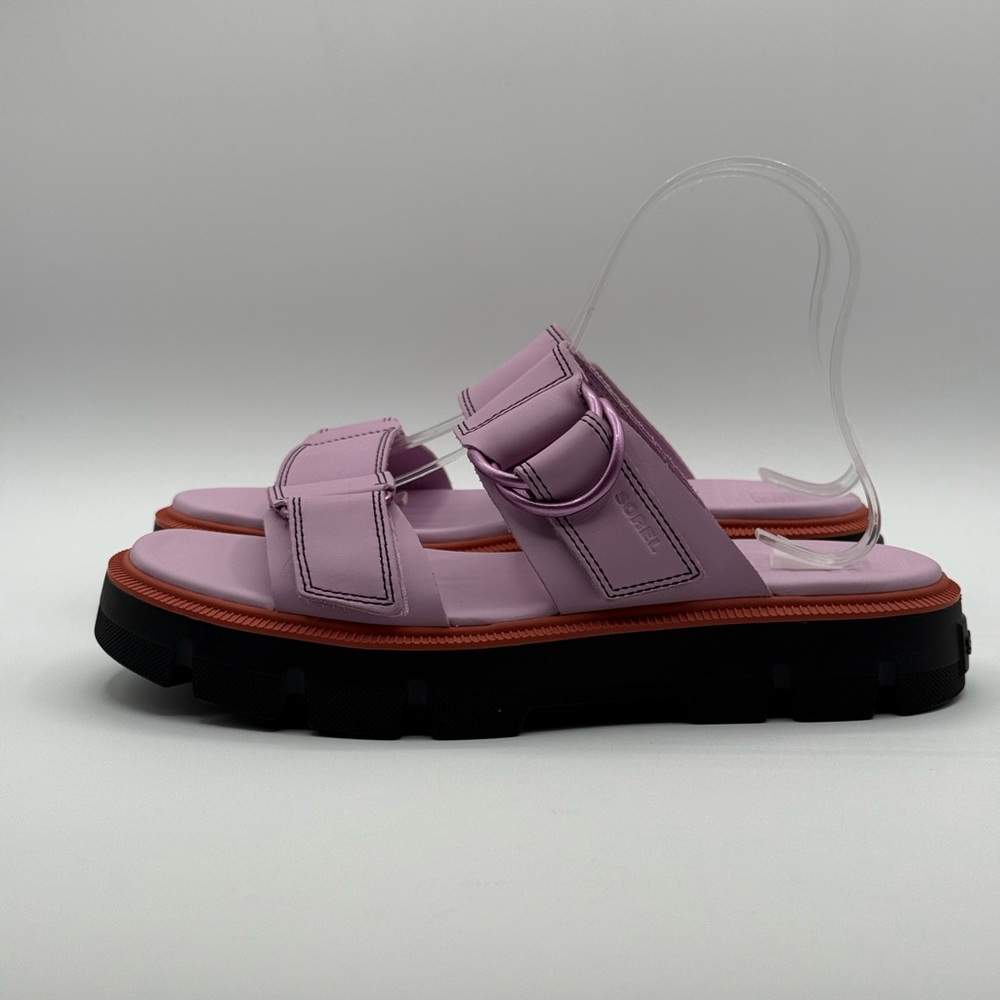 SOREL Rein CB Platform Slide Adjustable Hook & Loop Straps Sandal Size 9 - Picture 6 of 17